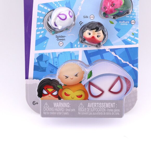 Marvel Tsum Tsum Spiderman, Spider Gwen, Vulture Series 6 Collectible Figures - Picture 5 of 5